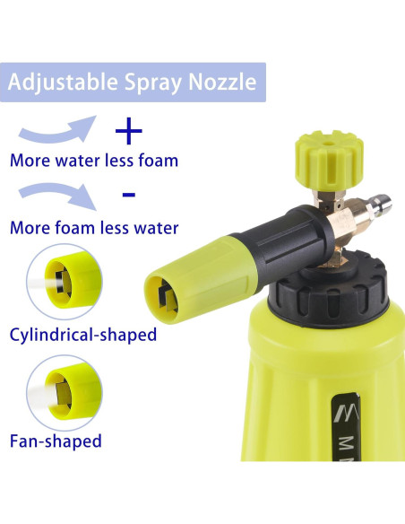 Cañón de Espuma M MINGLE 1L para Lavadora de Presión