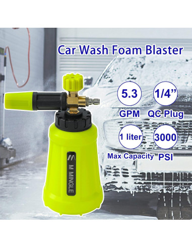Cañón de Espuma M MINGLE 1L para Lavadora de Presión