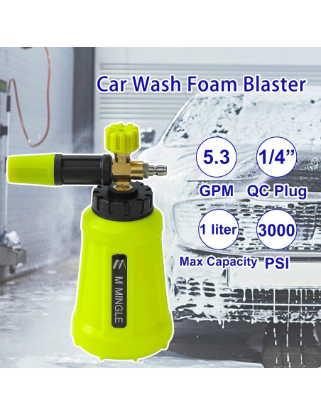 Cañón de Espuma M MINGLE 1L para Lavadora de Presión