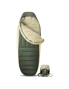 Saco de dormir ATEPA XL 0C plumas ganso momia camping