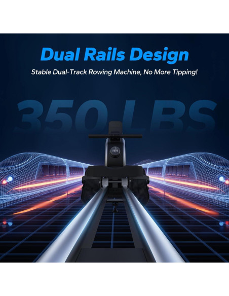 Máquina de Remo MERACH R02B8 Magnética 16 Niveles 159 kg