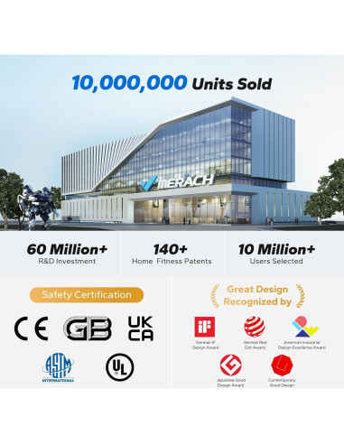 Máquina de Remo MERACH R02B8 Magnética 16 Niveles 159 kg