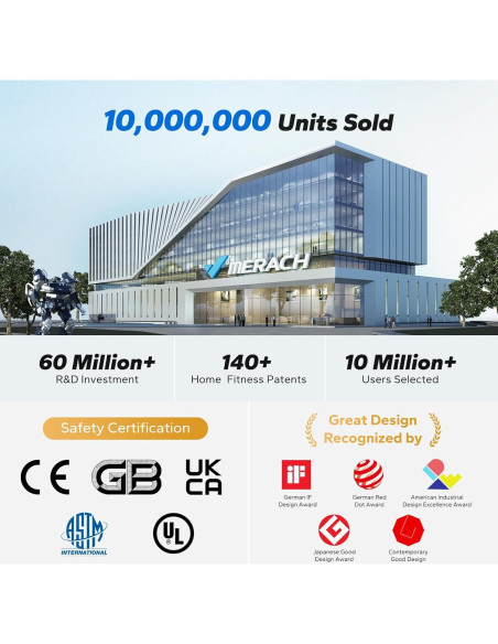 Máquina de Remo MERACH R02B8 Magnética 16 Niveles 159 kg