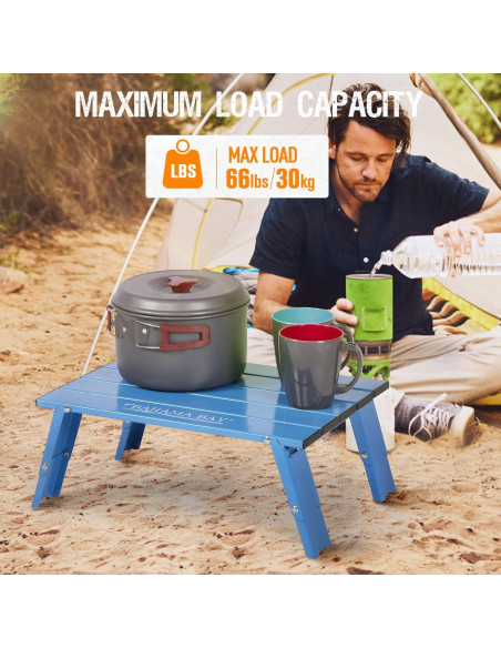 Mesa Plegable de Aluminio Old Bahama Bay 30kg Azul