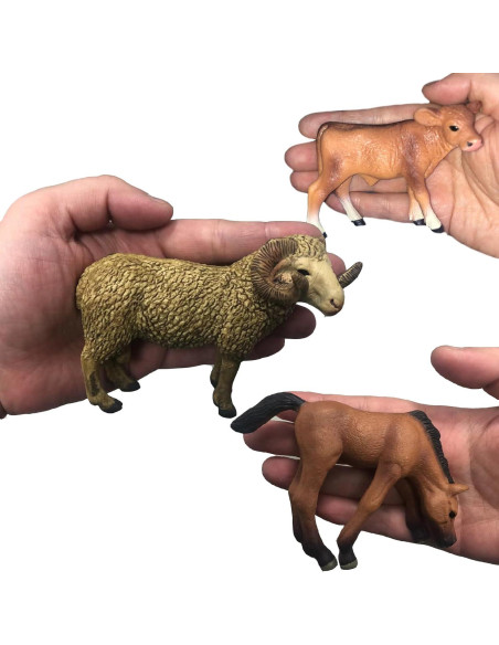 Juego de Animales de Granja LC JoyCre 6PCS Figuras Realistas Juego de Animales de Granja LC JoyCre 6PCS Figuras Realistas