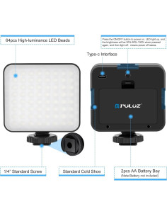 Luz de Relleno para Fotografía Puluz Luz de Video 67.8g 2