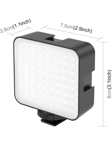 Luz de Relleno para Fotografía Puluz Luz de Video 67.8g