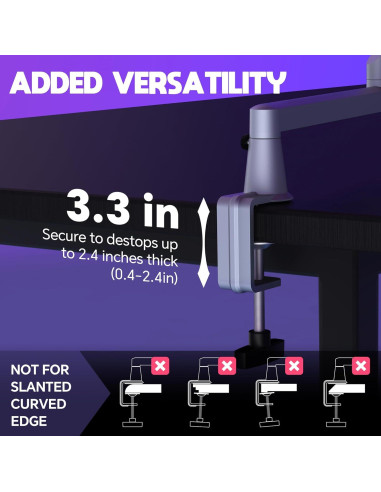 Brazo de Micrófono Ajustable AS17-GRIS para Blue Yeti y Shure