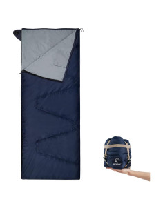 Saco de Dormir Ultra Ligero REDCAMP 1 Persona Azul Marino