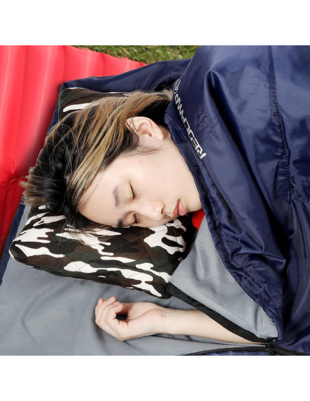 Saco de Dormir Ultra Ligero REDCAMP 1 Persona Azul Marino