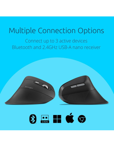 Ratón Inalámbrico Recargable Kensington MY630 EQ Ergonómico