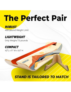 Tabla de Equilibrio GIBBON SlackBoard con Soporte - Madera de Arce 2