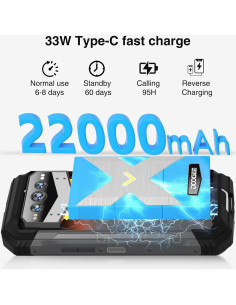 DOOGEE V MAX Plus 5G Smartphone Resistente 22000mAh 36GB/512GB 2