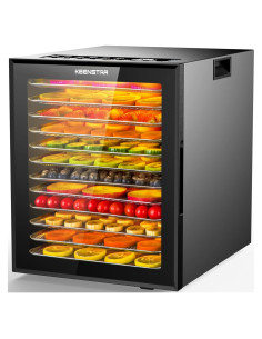 Deshidratador de Alimentos KEENSTAR 12 Bandejas Acero Inoxidable 850W