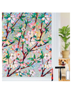 Película de Privacidad para Ventanas Dwersty 90x200 cm Arcoíris