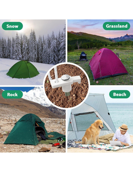 Estacas de Tienda Eurmax Galvanizadas 10 Piezas 25.4 cm