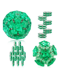 Esfera Magnética RoomyRoc - Set 12 Bolas Pentágonos Verde