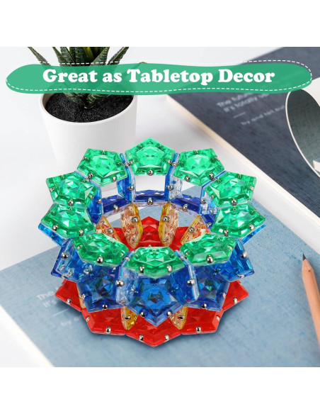 Esfera Magnética RoomyRoc - Set 12 Bolas Pentágonos Verde