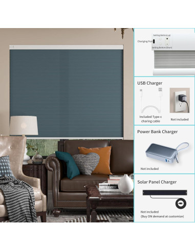 Sombra Celular Motorizada MYshade Azul Claro Personalizada