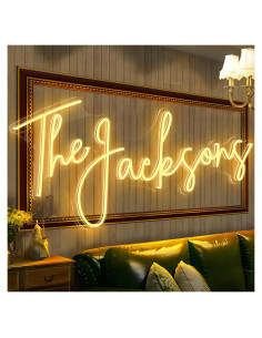 Cartel de Neón Personalizado Grande Wakklia 114x63 cm