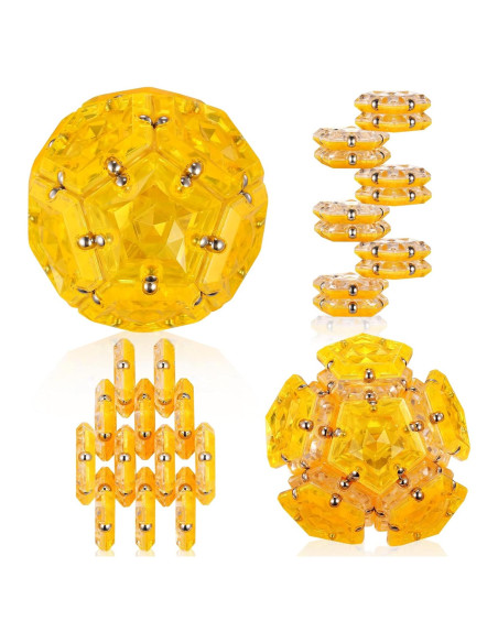 Esfera Magnética Fidget RoomyRoc - Set 12 Piezas Naranja