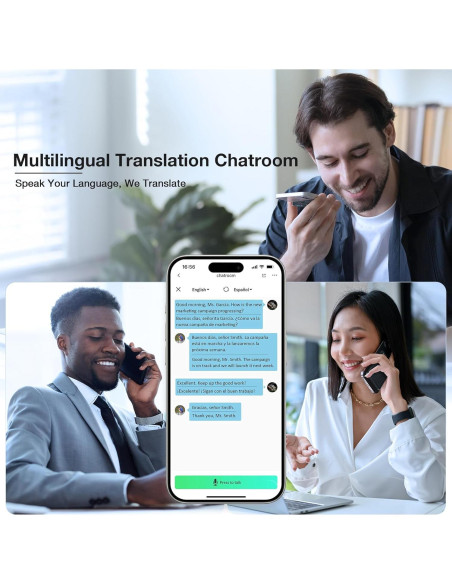 Grabadora de Voz Chime note Chime02YSG, 64GB, AI, Gris