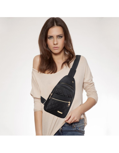 Bolsa Cruzada Bandolera Banelu Negra para Mujeres