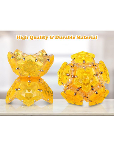 Esfera Magnética Fidget RoomyRoc - Set 12 Piezas Naranja
