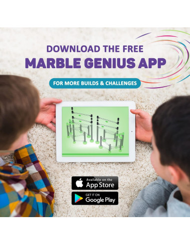 Juego de Canicas Marble Genius 200 Piezas para Niños 8+