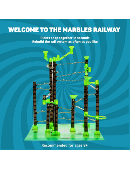 Juego de Canicas Marble Genius 200 Piezas para Niños 8+