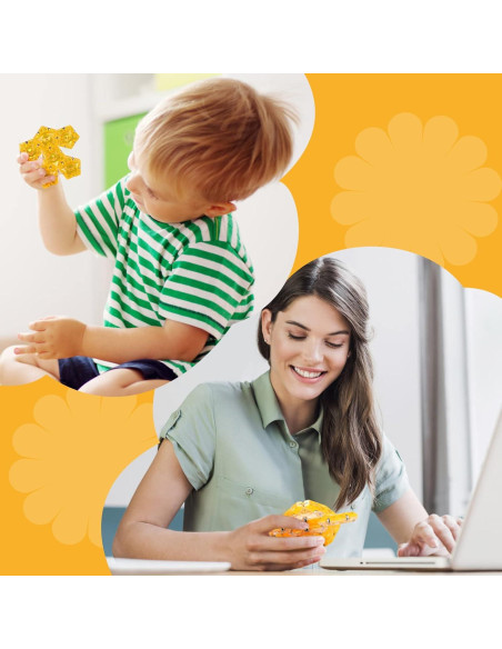 Esfera Magnética Fidget RoomyRoc - Set 12 Piezas Naranja