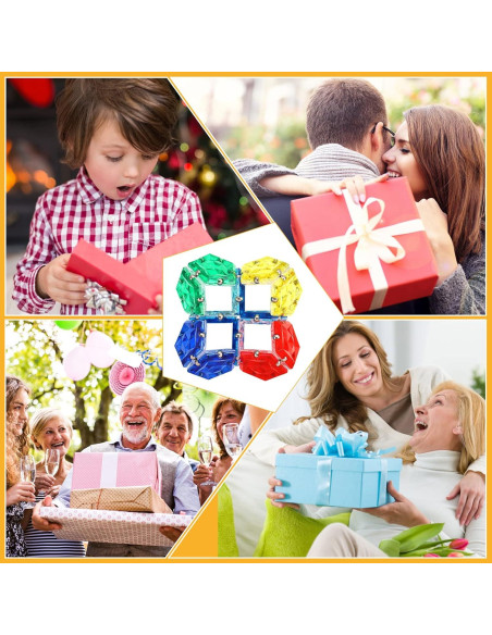 Esfera Magnética Fidget RoomyRoc - Set 12 Piezas Naranja