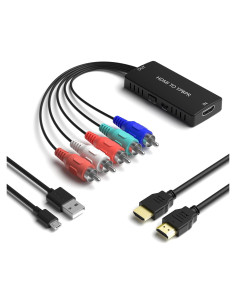 Convertidor HDMI a Componente RuiPuo 1080P YPbPr Audio