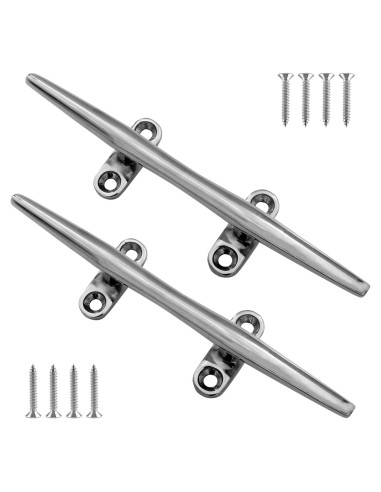 Cleats de barco ORLANG de acero inoxidable 316 - 20.32 cm (2 unidades)