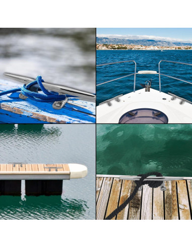 Cleats de barco ORLANG de acero inoxidable 316 - 20.32 cm (2 unidades)