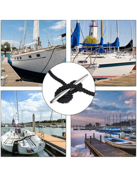 Cleats de barco ORLANG de acero inoxidable 316 - 20.32 cm (2 unidades)