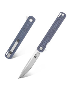 Cuchillo Plegable Eafengrow EF16 D2 Mango G10 21.4 cm Gris Azul