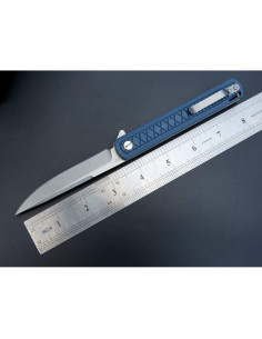 Cuchillo Plegable Eafengrow EF16 D2 Mango G10 21.4 cm Gris Azul 2