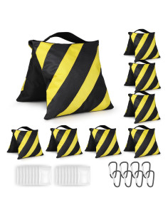 8 Bolsas de Arena Evekea para Estudio Fotográfico Amarillo