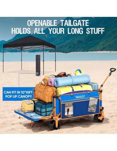 Carro de Playa Plegable Old Bahama Bay 140 cm - 181 kg