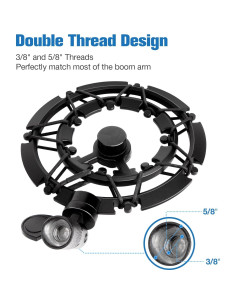 Soporte de choque Razer Seiren X con filtro anti-pop y adaptador 2