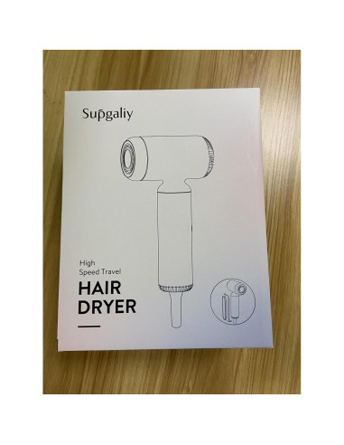 Secador de Pelo SUPGALIY Mini 1500W Iónico Portátil Rosa