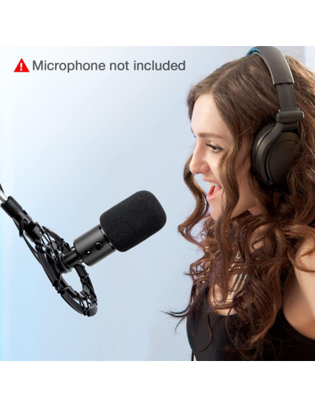 Soporte de choque Razer Seiren X con filtro anti-pop y adaptador