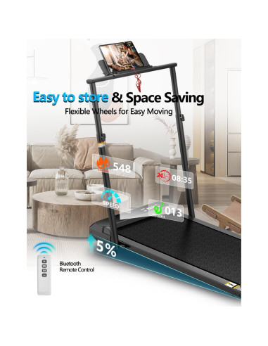 Caminadora Plegable Ueadcm EC7B-XJ-VC-2 2.5 HP con Control Remoto