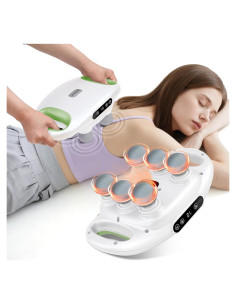 Pistola de Masaje Eléctrica APXPF Blanca - 9 Niveles y Modos