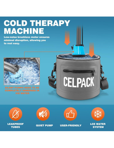 Máquina de Terapia de Hielo Celpack, Portátil, 2m Manguera
