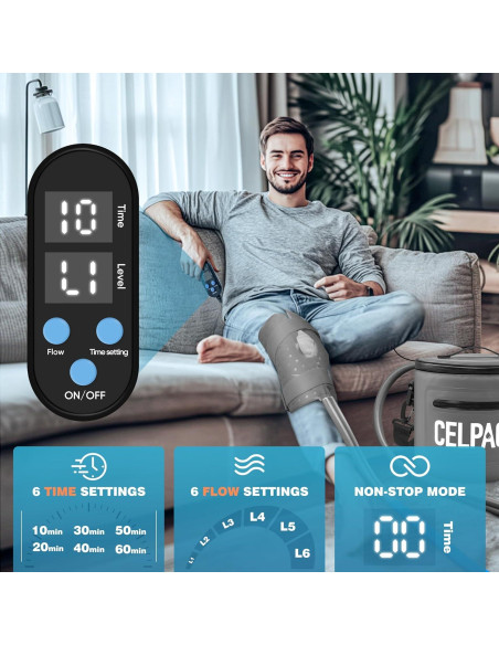 Máquina de Terapia de Hielo Celpack, Portátil, 2m Manguera