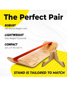 Tabla de Equilibrio GIBBON SlackBoard con Soporte - 106.68x27.94cm 2