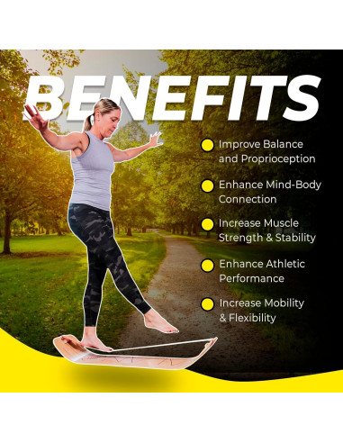 Tabla de Equilibrio GIBBON SlackBoard con Soporte - 106.68x27.94cm
