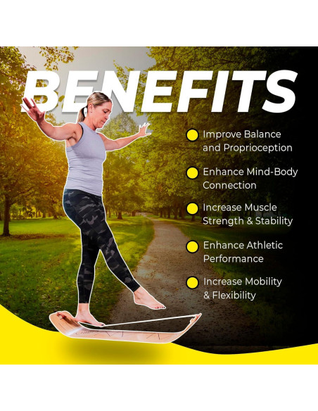 Tabla de Equilibrio GIBBON SlackBoard con Soporte - 106.68x27.94cm